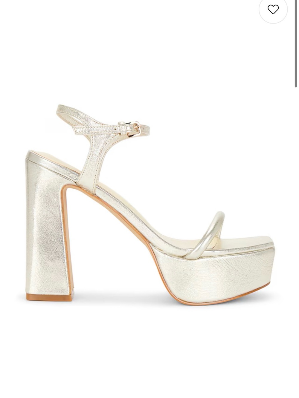 REVOLVE x House of Harlow 1860 - Marlene Platform in Gold. Size 7